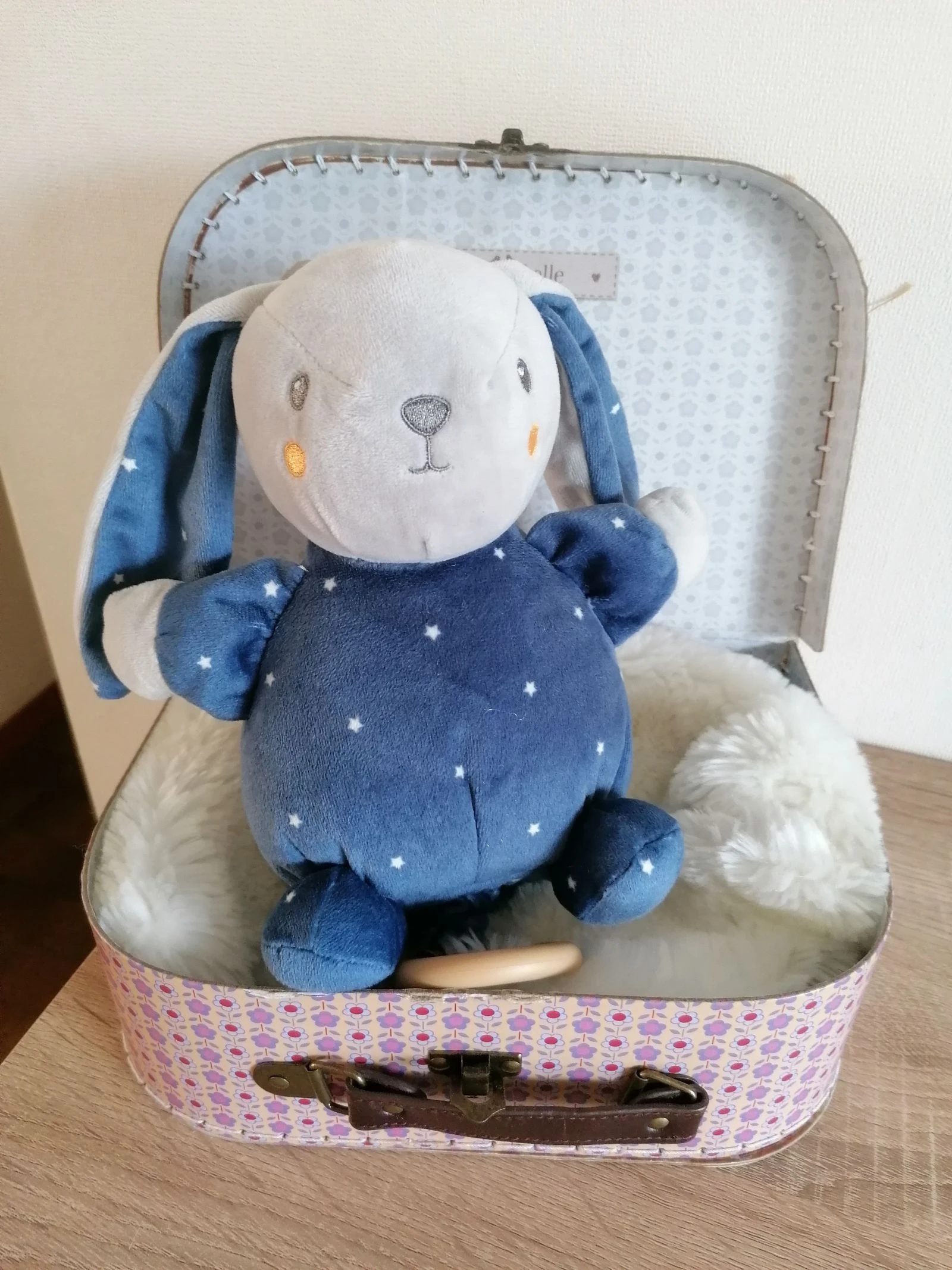 Lapin veilleuse, boîte à musique, nicotoy 